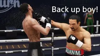 He couldn't handle a real boxer. Undisputed boxing game PS5.