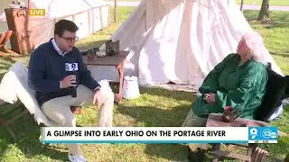 Ethan catches a glimpse of early Ohio on the Portage River