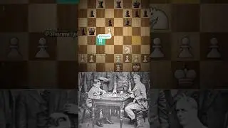 Immortal 5 Brilliant Queen Sacrifice ☠️ - Edwin Ziegler Adams #chess #edwin #chesstactics #shorts