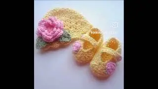 Handmade Baby Crochet Hat & Booties Set 👶🧶 | Custom Colors Available | Buy on Daraz or DM now 