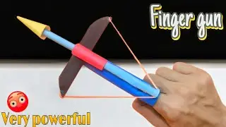 How to make crossbow at home easy | diy finger crossbow | paper crossbow | weapon making