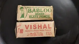 Unboxing 📦 of two new brand of slate pencil || Dry cleaning of slate pencil ✏️✨ || #asmr
