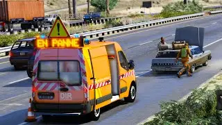 [GTA 5] UN VÉHICULE TOMBE EN PANNE SUR L'AUTOROUTE ET BLOQUE LA CIRCULATION #19