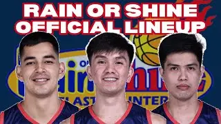RAIN OR SHINE ELASTO PAINTERS OFFICIAL LINEUP FOR PBA SEASON 50 PHILIPPINE CUP
