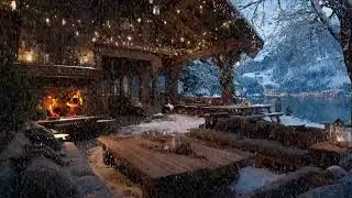 Christmas Snowfall Serenity ☃️ Relaxing Holiday Tunes & Winter Night Mood