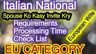Italian National or Requirements Processing Time and Check List @CbConsultant