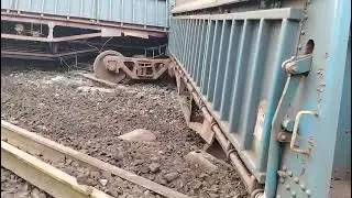 #railway #indianrailways Train accident 🚂#derailment at chandil adra division nimdih .. 🚂