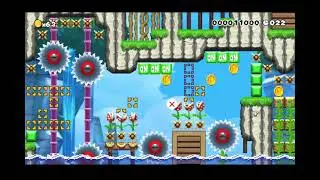 TROPICAL CLIFFSIDE (Speedrun 40s) by GearLy / SMMWE 3.4.4F V2