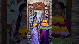 Bathukamma 🙏❤️🌺#sruthipriyapeddinti #fullvlog #youtube