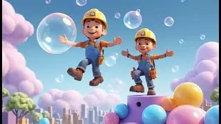 Roblox Tiny Builder Preso na Torre de Bolhas | Rimas e Can&ccedil;&otilde;es Infantis
