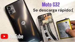 Batería moto G32 se descarga rápido / remplazo de batería 🪫🔋📲 #motorola  #smartphone