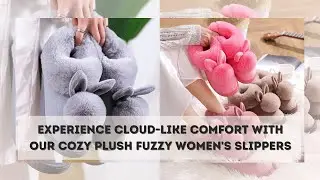 Warm Fur Rabbit Women&rsquo;s Slippers &ndash; Furry, Ultra-Soft, Warm, Non-Slip Indoor Outdoor Slippers
