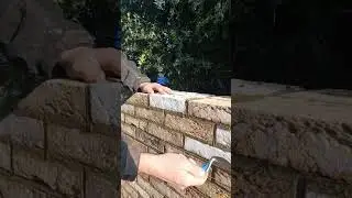 Bird beak pointing is definitely the only way to finish brickwork!