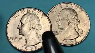 US 1993 Quarters - Worth  $7 to $700 - United States Washington Coins