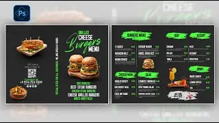 Restaurant Food Menu Card  Design in Photoshop | Step by Step | Ready to print