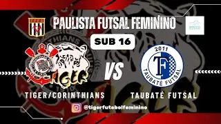 🔴 TIGER/CORINTHIANS X TAUBATE FUTSAL - SUB 16 - PAULISTA FUTSAL FEMININO BASE - COM IMAGENS