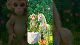&hearts;️🌹&hearts;️🌹&hearts;️🌹Horse monkey dance । Animal dance  ।#monkeydance #horsedance #funnyanimal