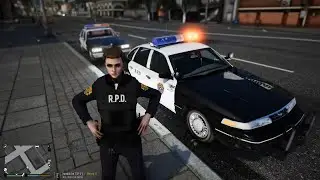 Gta 5 LSPDFR Playing As a Raccoon City Female Officer - '96 CVPI Retro Patrol