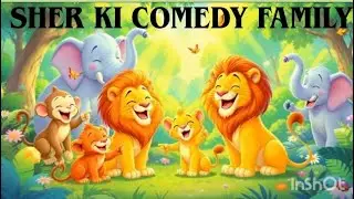 Shera ki family | Children entatainment video | Sher apni wife se derta tha