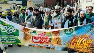 Eid Milad-ul-Nabi procession at Bait-ul-Karam Mosque, Brooklyn, New York