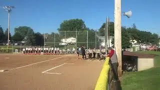 THE EDGEWOOD-COLESBURG VIKINGS BEAT THE SPRINGVILLE ORIOLES, 9 TO 1!!