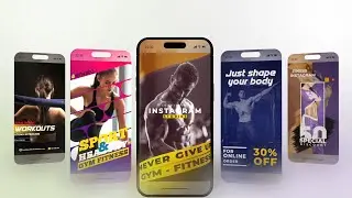 nstagram Fitness Reels After Effects Template | Viral Gym Workout Promo