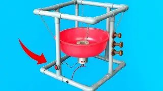 Combining PVC pipes and a DC motor, what can this bizarre machine do?