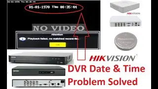 hikvision dvr Date and time Problem