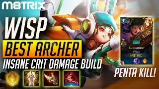 WISP BEST ARCHER INSANE CRIT DAMAGE PRO BUILD AND GAMEPLAY | AoV | 傳說對決 | RoV | Li&ecirc;n Qu&acirc;n Mobile