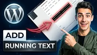 How to add running text in WordPress (Easiest Way)(2026 Guide)