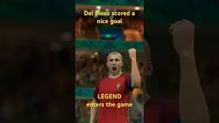 Legend enters the game. Del Piero scored a nice goal #ufl #football #delpiero #fifa #goat #soccer
