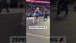 #1 Daniel Zepeda went BIG with a body lock to secure the tech on day 1 at the CIF State Championship
