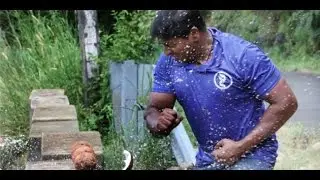 World Record - Indian Man smashes 124 coconuts With Bare Hands in 1 minute to set world record