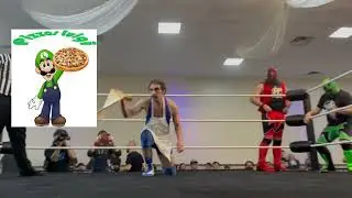 pizza wrestler wwe wrestling with skill funny