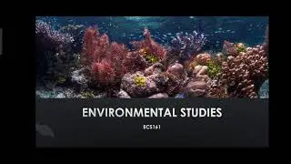 ENVIRONMENTAL STUDIES: Natural resources (Meaning and Classification)