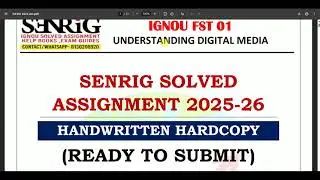 FST 01 SOLVED ASSIGNMENT 2025