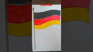 Germany Flag Drawing🇩🇪#shorts