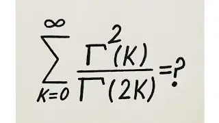 Solving a Seemingly Infinite Series By Using Beta Function || Advanced Maths Question 
