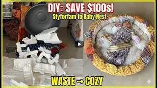 Upcycled Fabric Bean Bag Cushion | Handmade Home Decor DIY