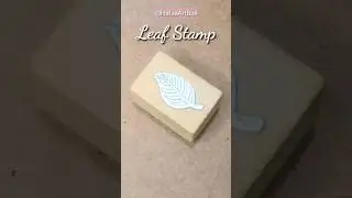 DIY Stamp at Home | Leaf Stamp 🍂 #shorts #diy #craft #ytshorts #contentcreator #hafsaartbox