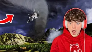 Trying To Survive A TORNADO Simulator: