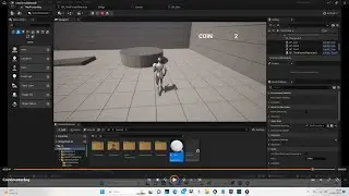 Unreal Engine: How to create a coin counter and display text based on events (ENG)
