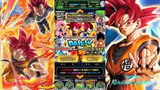 Dokkan Battle 7 Year Anniversary LR SSJ God Goku and Vegeta Summon