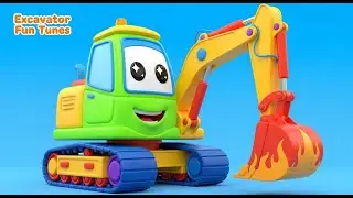 🚜 Building a City with Excavator & Friends | 3D Animation & Construction Vehicles Song for Kids