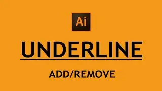 How to underline text in illustrator 2026 | How to remove underline from text in illustrator