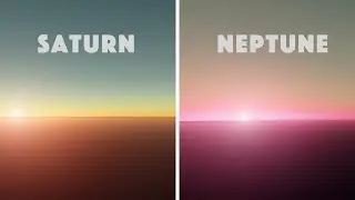Sunrises on Different Planets🪐 | realistic simulation