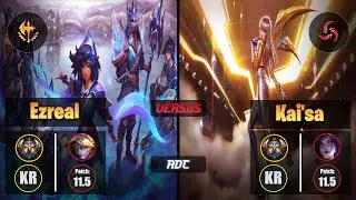 Challenger EZREAL [Conqueror] (ADC) VS  KAI'SA - Challenger KR Patch 11.5