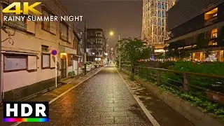 Rainy Japan - Tokyo Skytree Tower to Asakusa Walking Tour &bull; 4K HDR