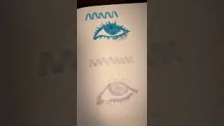 Chisel tip VS brush tip marker for eyes #artchallenge #artist #viralvideo #like #subscribe #drawing
