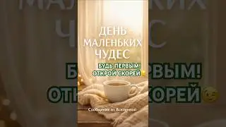День маленьких чудес ✨ Сообщение от Вселенной #shorts #шортс #деньмаленькихчудес